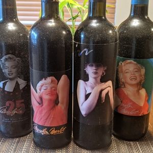 4 Collectible Marilyn Merlot Bottles
